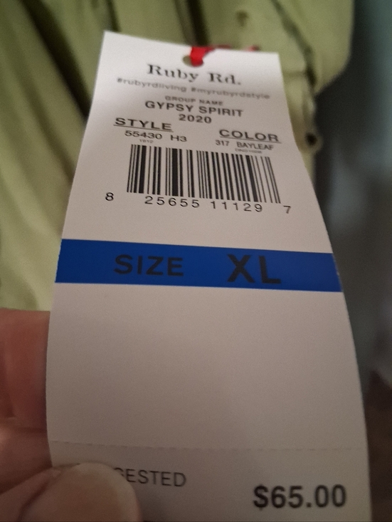 Ruby Rd. Olive Draped Open-Front Utility Jacket - Picture 4 of 5